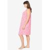 Dreams & Co. Plus Size Short Sleeveless Sleepshirt(Pool Blue Tropical)