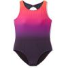 Swimsuits For All Swim 365 Women’s Plus Size High-Neck One Piece(Blackberry Tangerine Ombre)