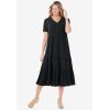 Woman Within Plus Size Gauze Tiered Dress(Bright Cobalt)