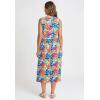 Woman Within Plus Size Sleeveless Button Front Dress(White Pop Floral)