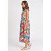 Woman Within Plus Size Sleeveless Button Front Dress(White Pop Floral)
