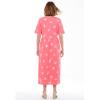 Woman Within Plus Size Stamped Empire Waist Dress(Coral Ocean Stamp)