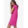 ellos Plus Size Cap Sleeve Sleep Shirt(Tropical Raspberry Chill)