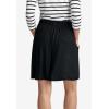 ellos Plus Size Elastic Waist Flowy Shorts(Black)