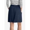 ellos Plus Size Elastic Waist Flowy Shorts(Navy)