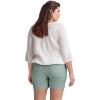 ellos Plus Size Stretch 5-Pocket Shorts(Grey Spruce)