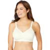 Catherines Women’s Plus Size Wireless Back Smoothing Bra(Ivory)