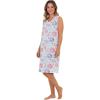 Dreams & Co. Plus Size Short Sleeveless Sleepshirt(Multi American Dreaming)