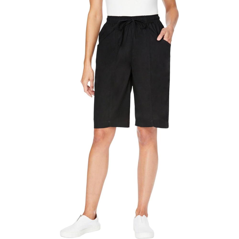 image:imageWoman Within Plus Size Boardwalk Front Seam ShortBlack