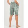 Woman Within Plus Size Seersucker Short(Pine Plaid)