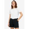 ellos Plus Size Stretch Chino Mid-Rise Shorts(Pale Indigo)