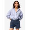 ellos Plus Size Stretch Chino Mid-Rise Shorts(Slate)