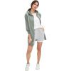 ellos Plus Size French Terry Drawstring Shorts(Heather Grey)