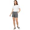 ellos Plus Size Stretch Chino Mid-Rise Shorts(Slate)
