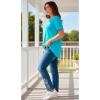 Woman Within Plus Size Stretch Denim 5-Pocket Straight-Leg Jeans(Stonewash Floral)