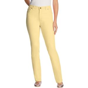 Woman Within Plus Size Stretch Denim 5-Pocket Straight-Leg Jeans(Banana)