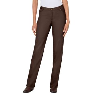Woman Within Plus Size Stretch Denim 5-Pocket Straight-Leg Jeans(Chocolate)