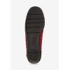 Comfortview Women’s The Bethany Stretch Woven Slip On Flat (Wide Widths Available)(Crimson)
