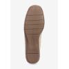 Comfortview Women’s The Bethany Stretch Woven Slip On Flat (Wide Widths Available)(Khaki Metallic)