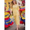 Woman Within Plus Size Relaxed Print Tee(Banana Graphic Bloom)