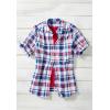 Woman Within Plus Size Short-Sleeve Button-Down Cotton Seersucker Shirt(Raspberry Sorbet Pop Stripe)