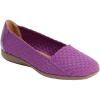 Comfortview Women’s The Bethany Stretch Woven Slip On Flat (Wide Widths Available)(Amethyst)