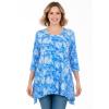 Woman Within Plus Size Swing Hem Tunic(Soft Blue Tie Dye)