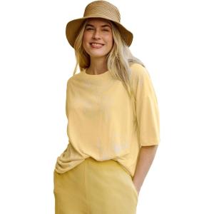 Woman Within Plus Size Relaxed Print Tee(Banana Graphic Bloom)