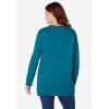 Woman Within Plus Size Crewneck Fleece Sweatshirt(Deep Teal)