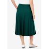 Woman Within Plus Size Petite 7-Day Knit A-Line Skirt(Emerald Green)