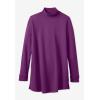 Woman Within Plus Size Perfect Mockneck Tunic(Emerald Green)