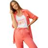 Woman Within Plus Size Graphic Tank Tunic(White Summer Love)