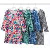 Woman Within Plus Size 2-Pocket Swing Tunic(Chocolate Floral)