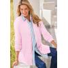 Woman Within Plus Size Cotton Cable Knit Cardigan Sweater(Chocolate)