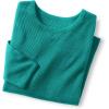 Woman Within Plus Size Long-Sleeve Crewneck Soft Waffle Knit Thermal Shirt(Navy Tie Dye)