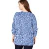 Woman Within Plus Size Long-Sleeve Crewneck Soft Waffle Knit Thermal Shirt(Pine)