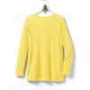 Woman Within Plus Size Long-Sleeve Crewneck Soft Waffle Knit Thermal Shirt(Primrose Yellow)