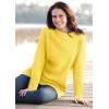 Woman Within Plus Size Long-Sleeve Crewneck Soft Waffle Knit Thermal Shirt(Primrose Yellow)