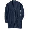 Woman Within Plus Size Petite Shaker Button-Front Cardigan Sweater(Navy)