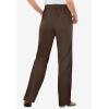 Woman Within Plus Size Perfect Back-Elastic Gap-Free Straight-Leg Cotton Jeans(Chocolate)