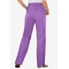 Woman Within Plus Size Perfect Back-Elastic Gap-Free Straight-Leg Cotton Jeans(Pretty Violet)