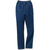 Woman Within Plus Size Perfect Back-Elastic Gap-Free Straight-Leg Cotton Jeans(Stonewash Sanded)