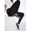 Woman Within Plus Size Tall Side Pocket Ankle-Length Pull-On Stretch Knit Cotton Spandex Leggings(Black Wash)