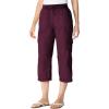 Woman Within Plus Size Convertible Length Cargo Capri/Bermuda(Deep Claret)