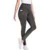 Woman Within Plus Size Petite Side Pocket Ankle-Length Pull-On Stretch Knit Cotton Spandex Leggings(Black Wash)