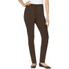 Woman Within Plus Size Tall Fineline Stretch Denim Skinny Pull-On Jeans – 30 T, Chocolate