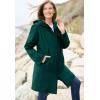Woman Within Plus Size 3-In-1 Hooded Taslon Jacket(Emerald Green Pine)