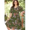 Woman Within Plus Size Short Crinkle Dress(Delicate Pink Sweet Toss)