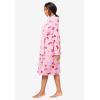 Dreams & Co. Plus Size Plush Hooded Wrap Robe