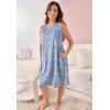 Woman Within Plus Size Crisscross Gown(Paradise Pink Palm Stripe)